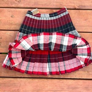 NWOT Vintage 60's Pendleton Pleated REVERSIBLE Plaid Mini Skirt Sz XS S